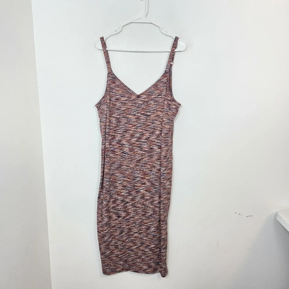 TORRID Multicolor Knit Lightweight Spacedye Casual Tank Midi‎ Dress Size 3X - Picture 3 of 11